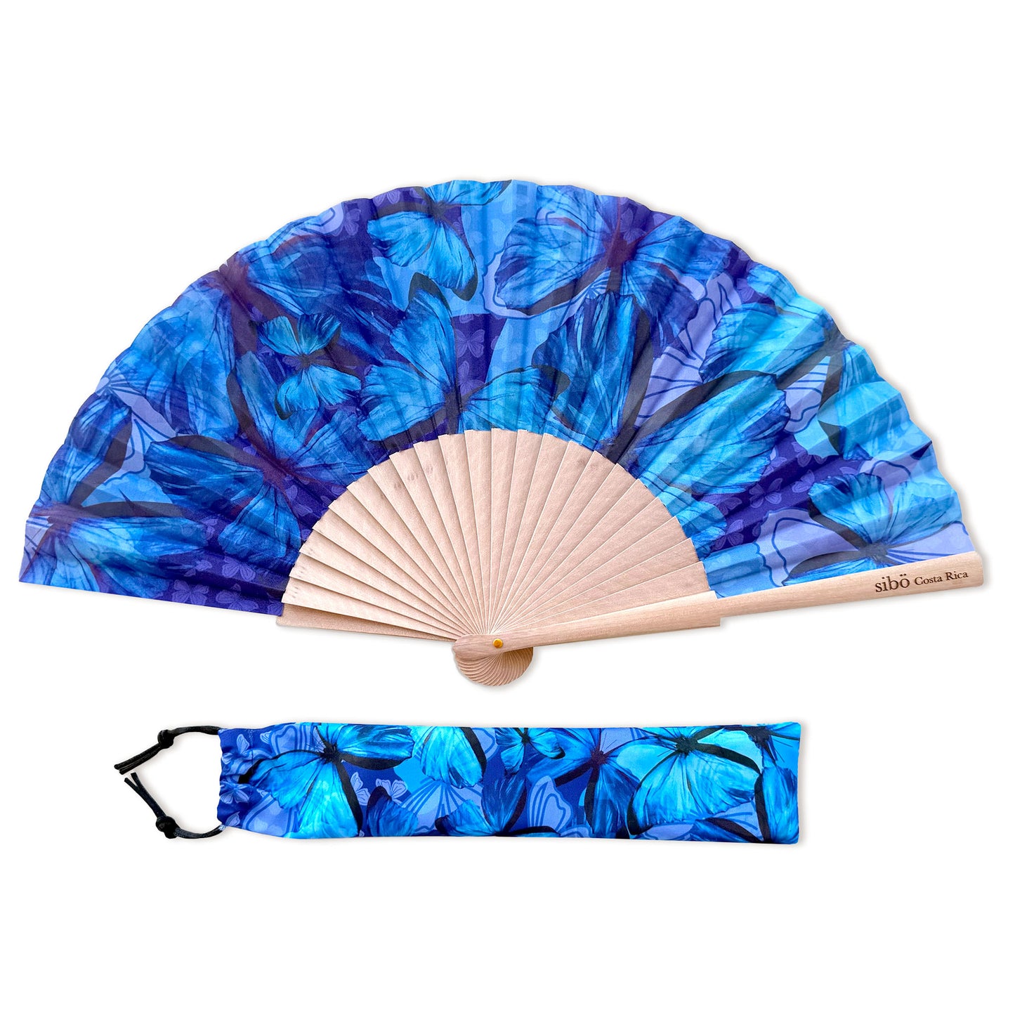 Abanico Morpho Azul