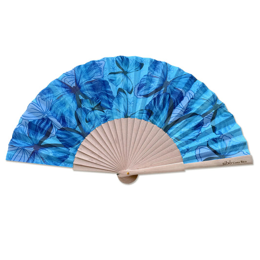Abanico Morpho Turquesa