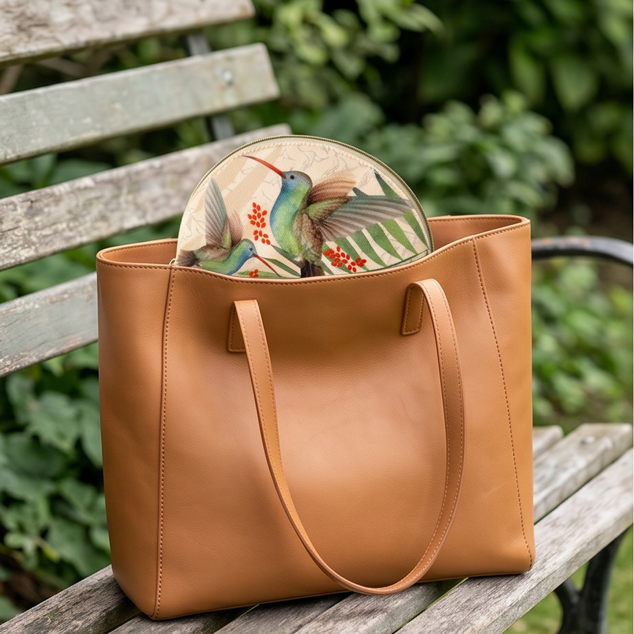 Cosmetiquera Luna Colibri Beige