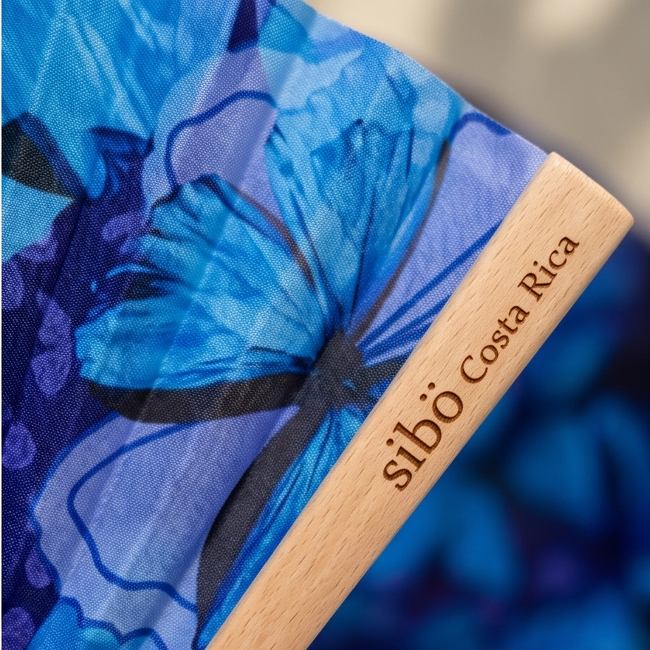 Abanico Morpho Azul