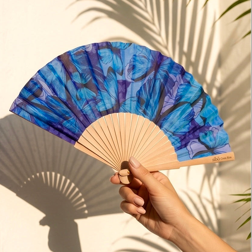 Abanico Morpho Azul