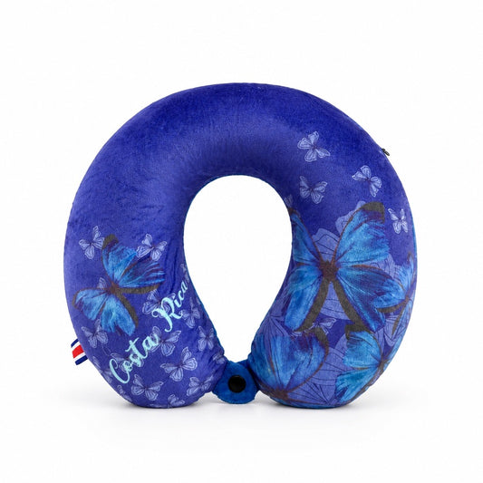 Almohada de viaje Morpho Azul