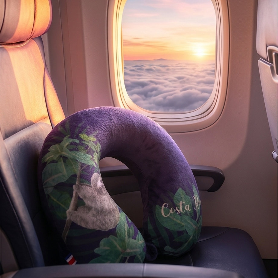 Almohada de viaje Perezoso Azul
