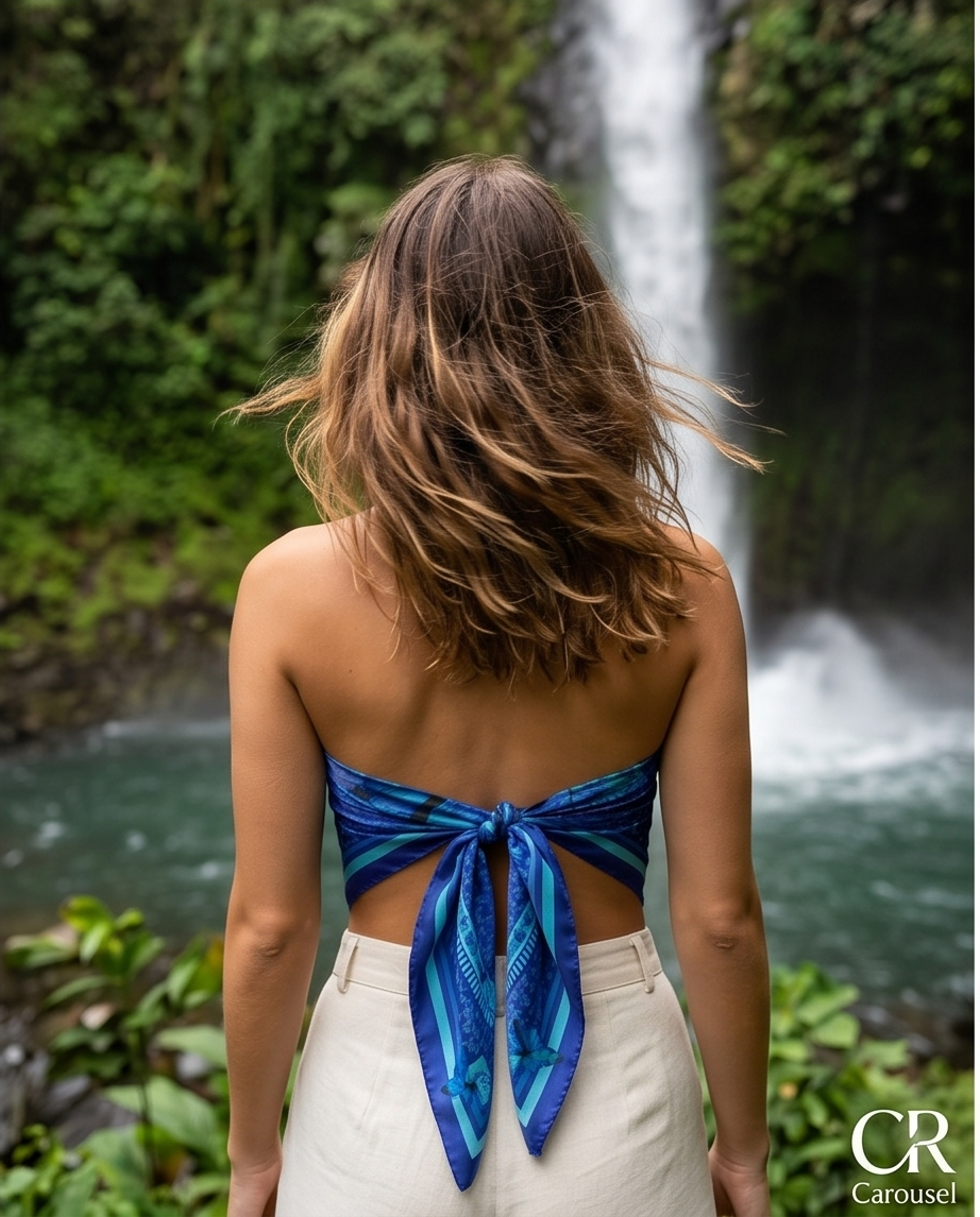 Pañuelo Morpho Azul