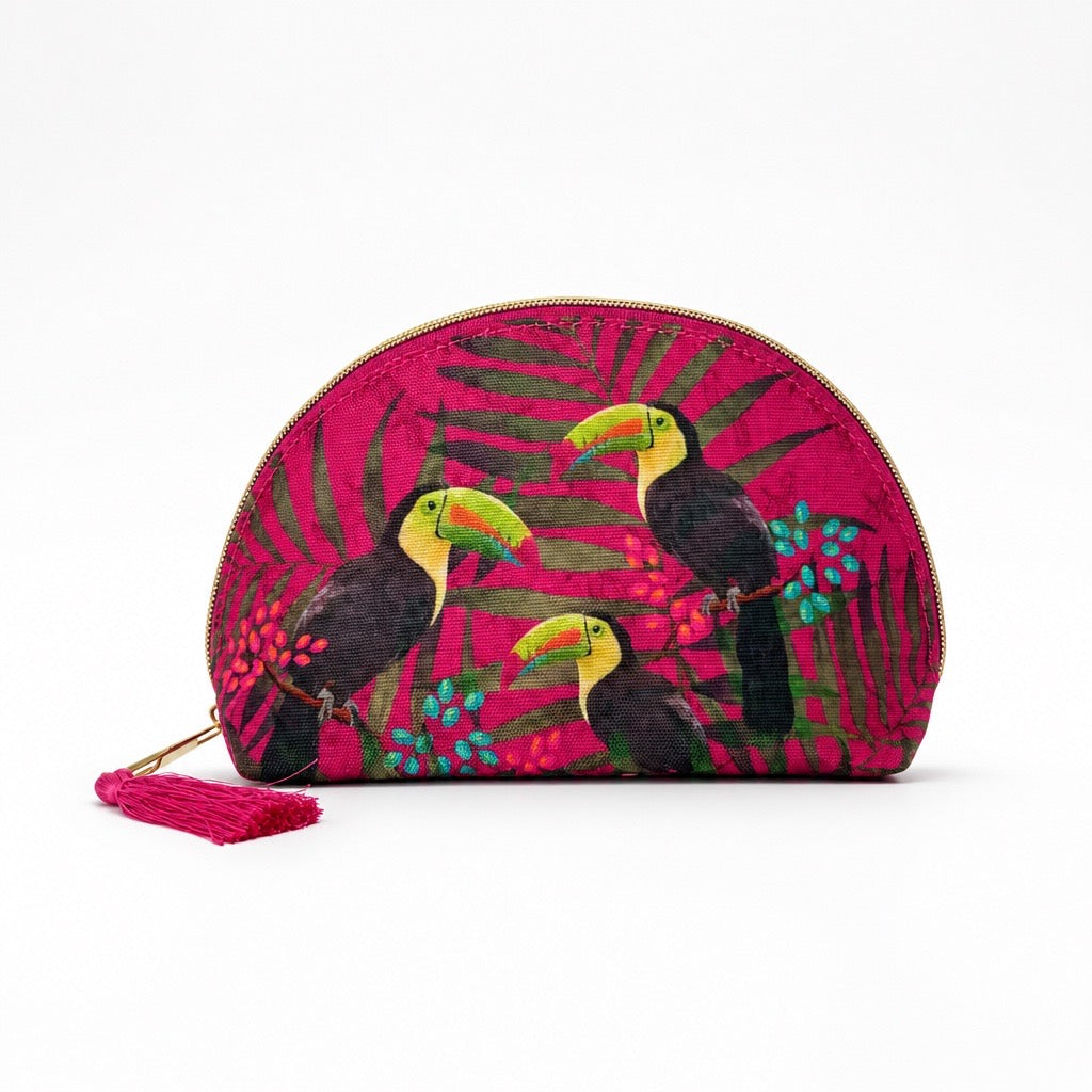 Cosmetiquera Luna Tucan Magenta