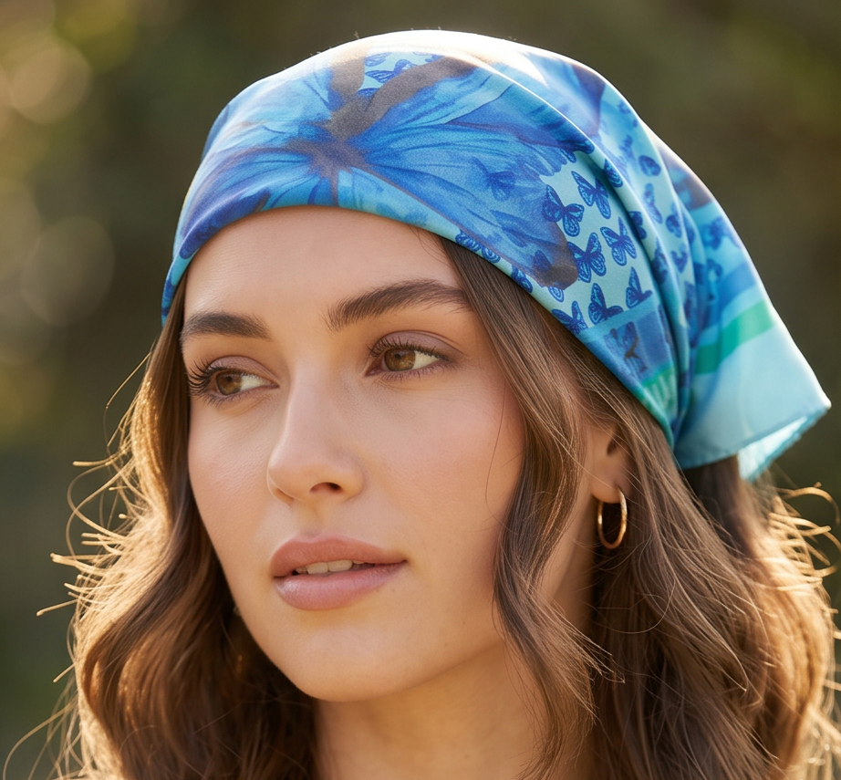 Pañuelo Morpho Turquesa