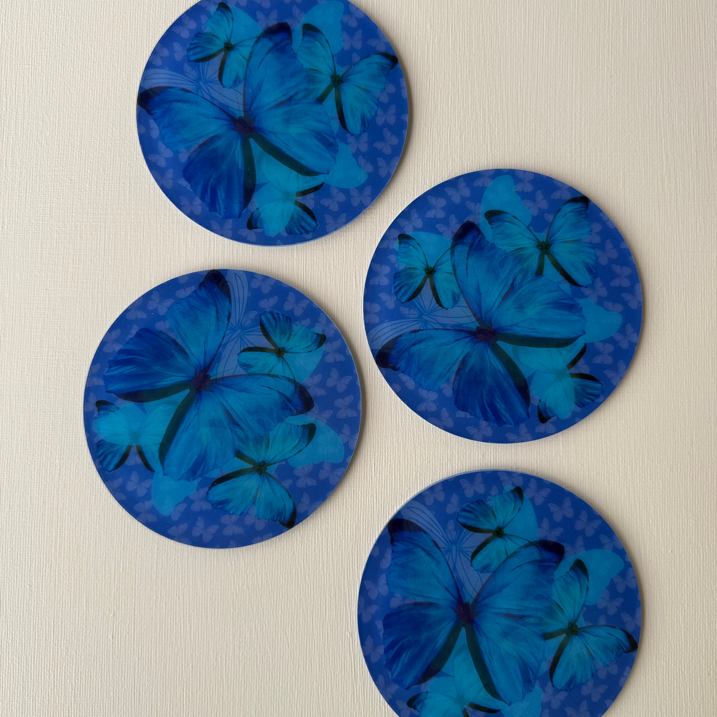 Set de Posavasos Morpho Azul
