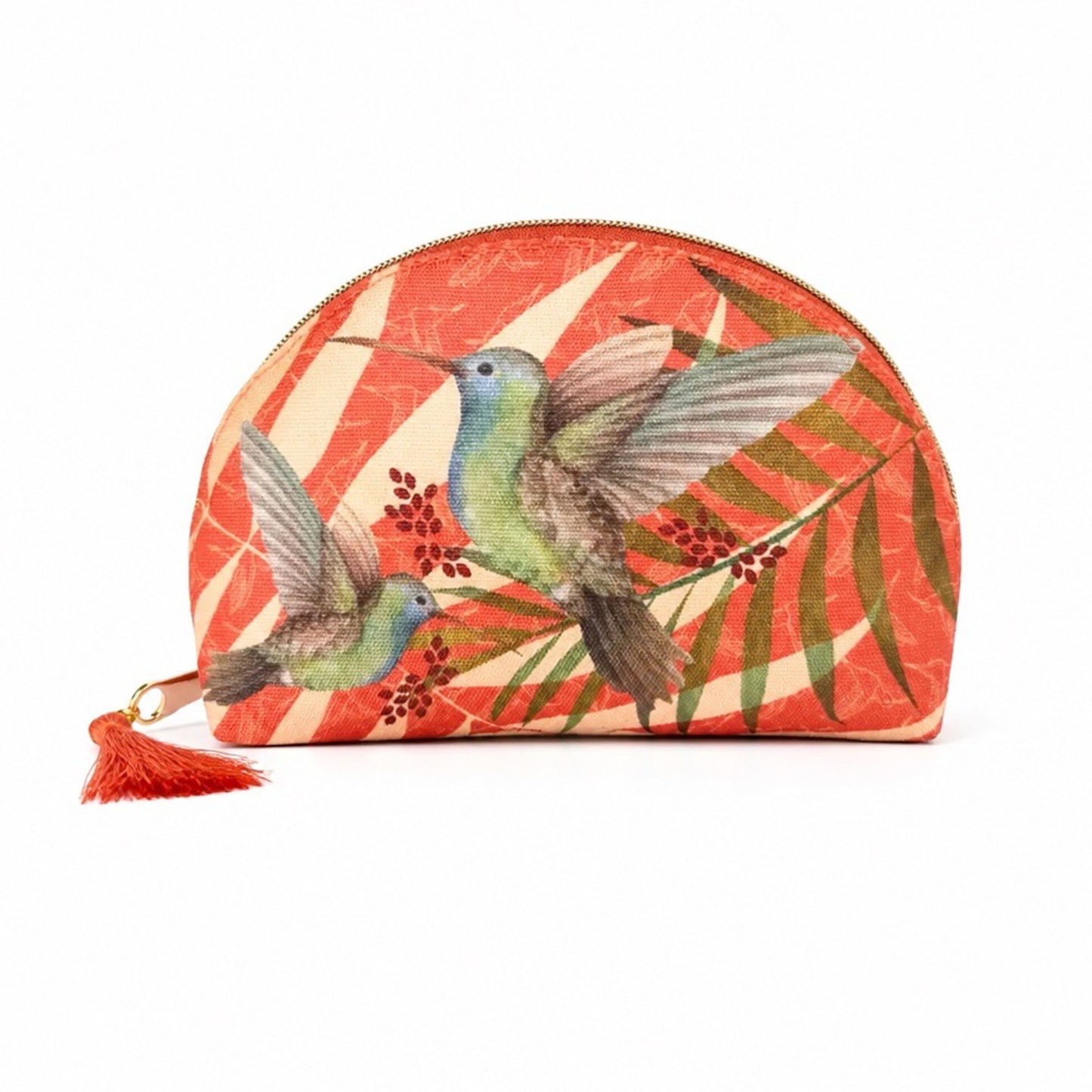 Cosmetiquera Luna Colibri Naranja