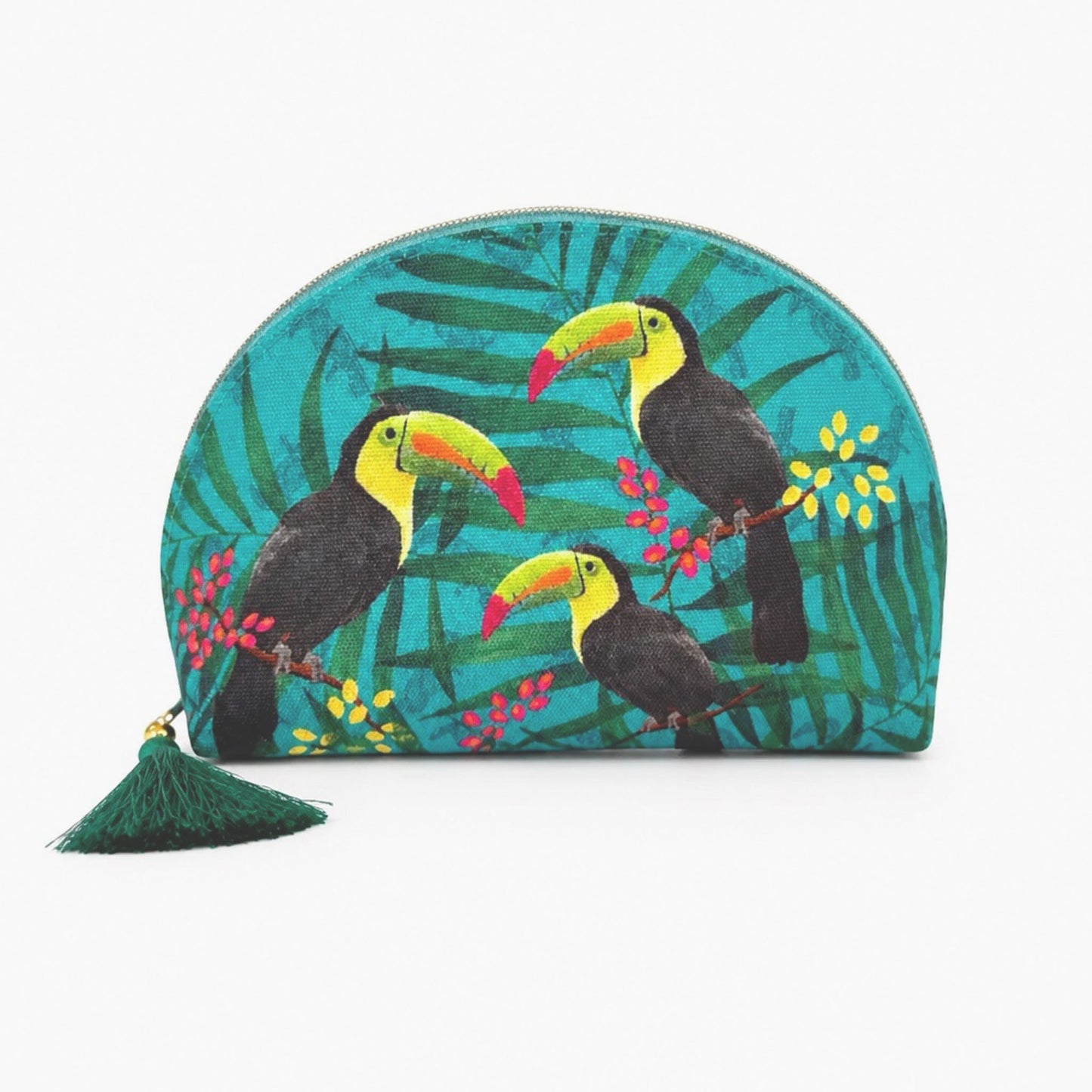 Cosmetiquera Luna Tucan Verde