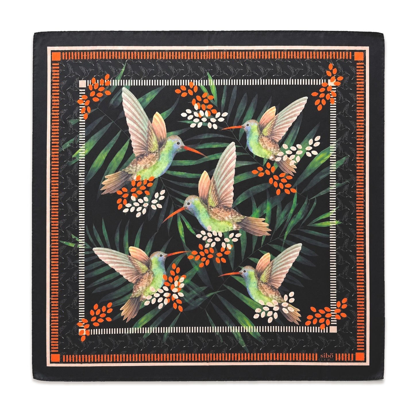 Pañuelo Colibri Negro