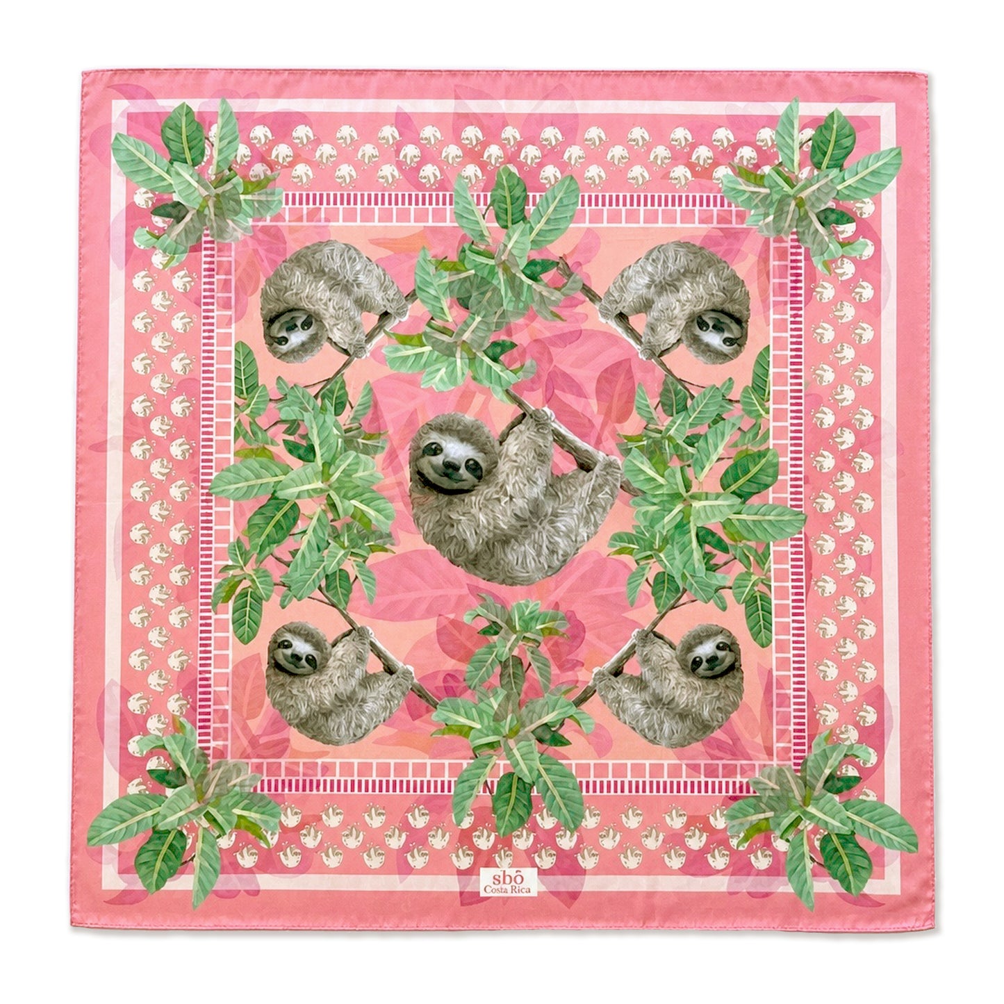 Pañuelo Oso Perezoso Coral