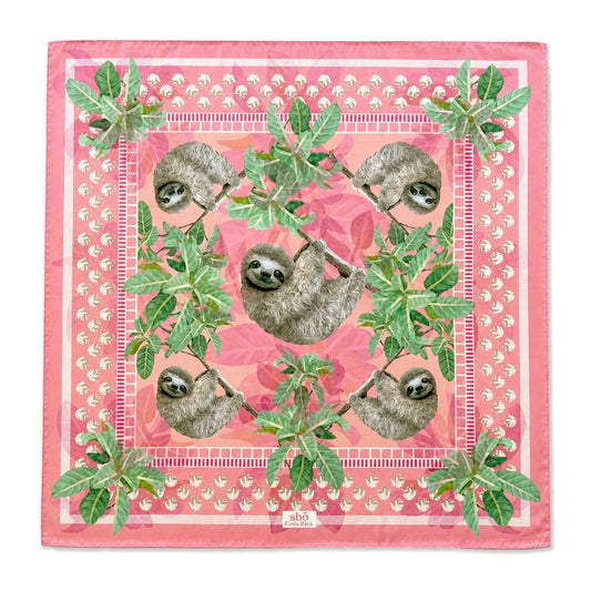 Pañuelo Oso Perezoso Coral
